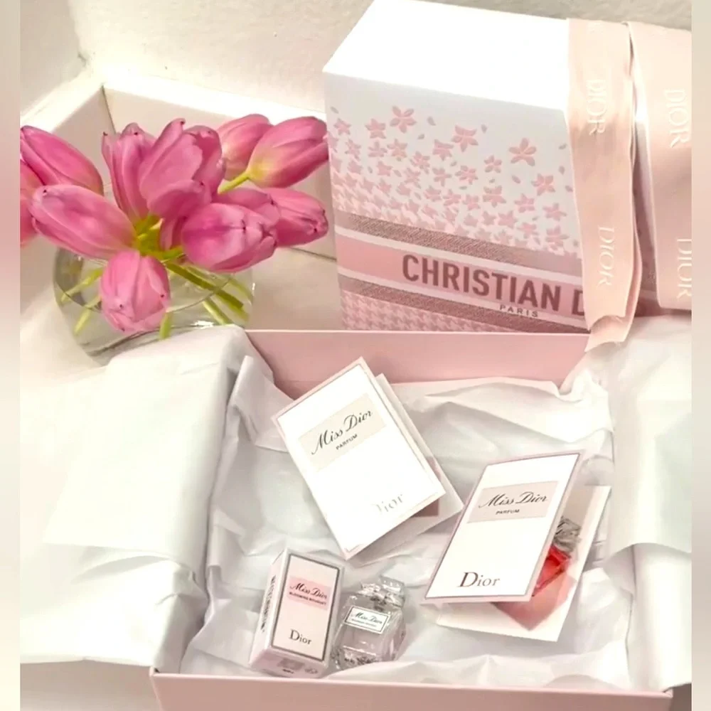 Dior Pink Gift Wrap with Ribbon